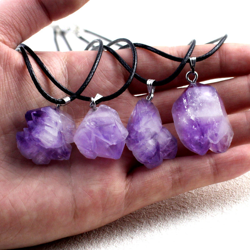 1pc Amethyst Necklace Pendant
