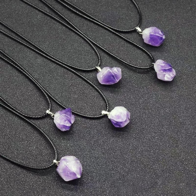 1pc Amethyst Necklace Pendant