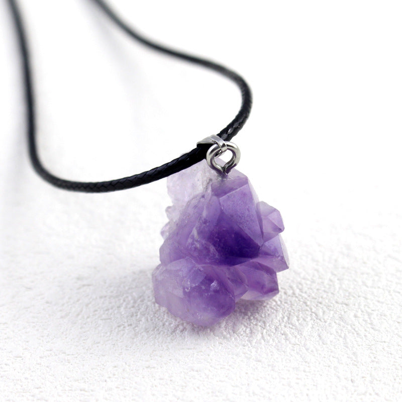 1pc Amethyst Necklace Pendant