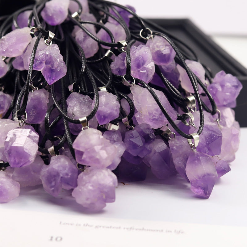 1pc Amethyst Necklace Pendant